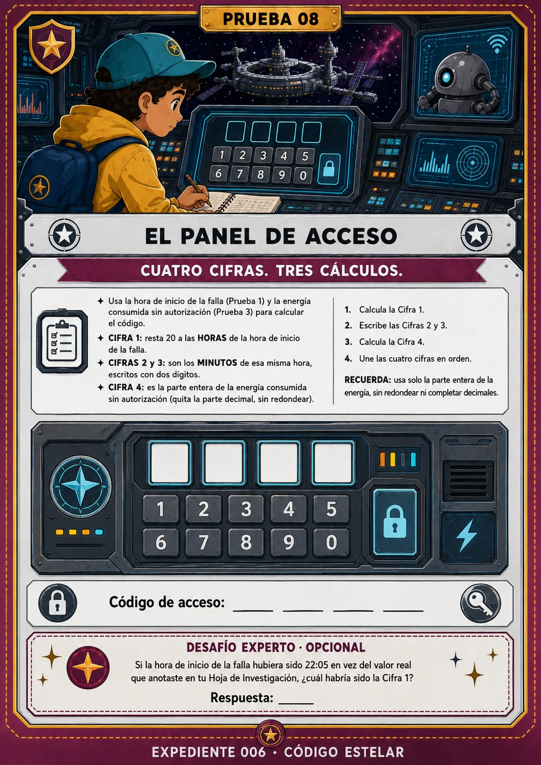 Página interna de una aventura